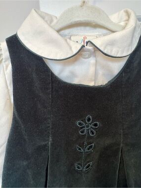 Vintage Green Velvet Jumper Dress